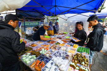 A street market stall.