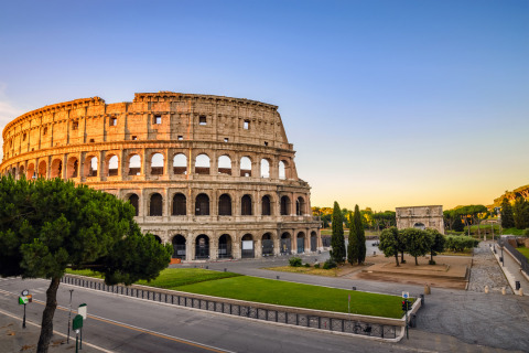 Rome's best known attraction, the Coliseum.