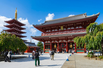An ancient Japanese temple.