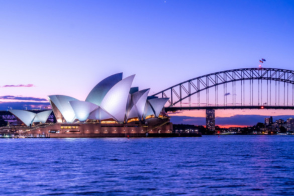 The Sydney Opera House.